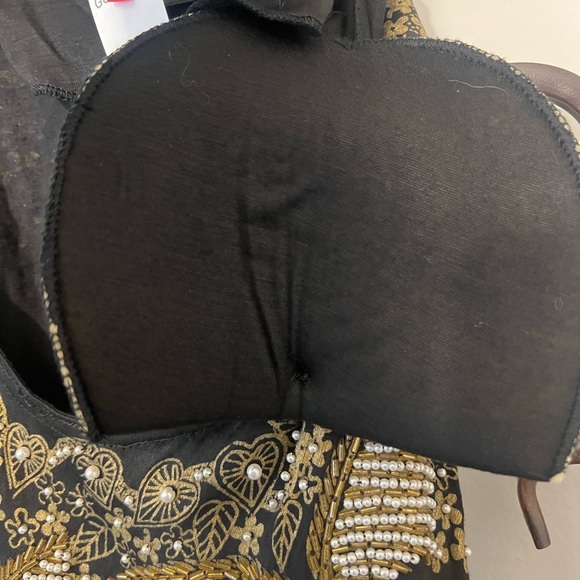 Bali Collection Beaded Sequined
Batwing Short Sleeve Blouse Top - Picture 5 of 9